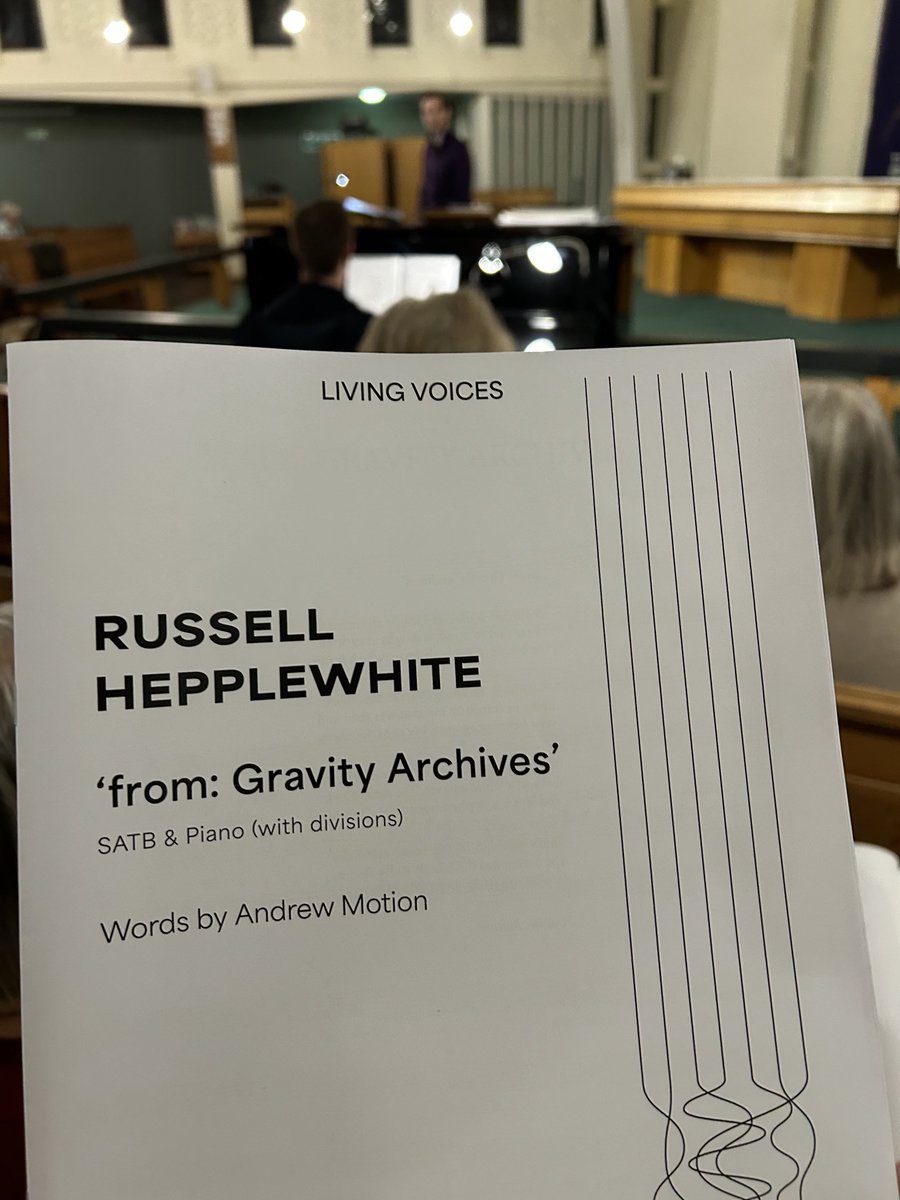 Wimbledon Choral 🎶 (@wimbledonchoral) on Twitter photo It’s begun: countdown to the *world première* on 14 June of <a href="/RussHepplewhite/">Russell Hepplewhite 🇪🇺</a>’s new setting of poetry by Sir Andrew Motion. We’re privileged to be one of the choirs taking part in the #LivingVoices project. 1st rehearsal with <a href="/dmahoneymusic/">Daniel Mahoney</a> of #fromGravityArchives! It’s begun: countdown to the *world première* on 14 June of <a href="/RussHepplewhite/">Russell Hepplewhite 🇪🇺</a>’s new setting of poetry by Sir Andrew Motion. We’re privileged to be one of the choirs taking part in the #LivingVoices project. 1st rehearsal with <a href="/dmahoneymusic/">Daniel Mahoney</a> of #fromGravityArchives!