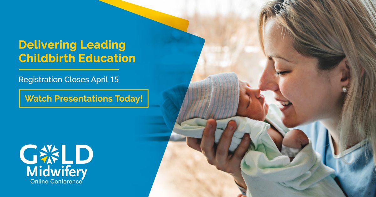 Have you signed up yet? #GOLDMidwifery2025 registration closes on April 15! Register today to learn from renowned #Childbirth Experts with unlimited access to 16 presentations until May 30th:  ow.ly/EaIQ30o3P7G #midwife #studentmidwife #maternitycare #pregnancy #birth