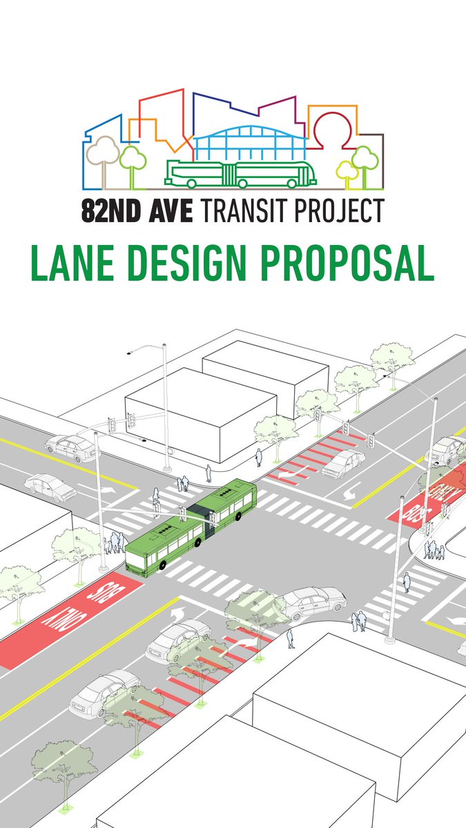 The 82nd Avenue Transit Project is projected to speed up bus service by up to 20% on 82nd between Clackamas Town Center and the Cully neighborhood.

We're exploring additional ways to keep buses moving around traffic, which could include business and transit lanes.

We want your