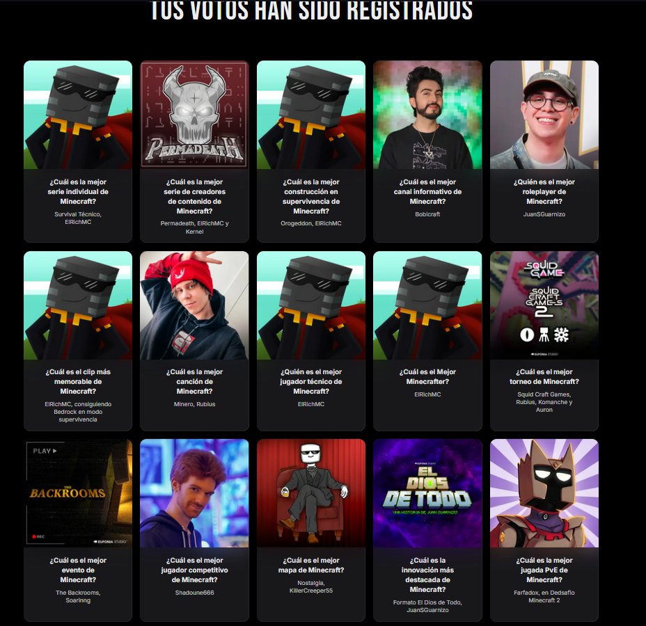 Estuvo difícil (No vi la de la la mejor jugada PVE)
mca.eufonia.studio