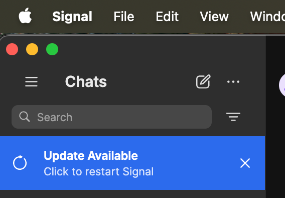 alanhannan's tweet photo. "This update addresses certain rare situations where the wrong person is accidentally added to the wrong signal chat group." https://t.co/bv8i2MUbtQ