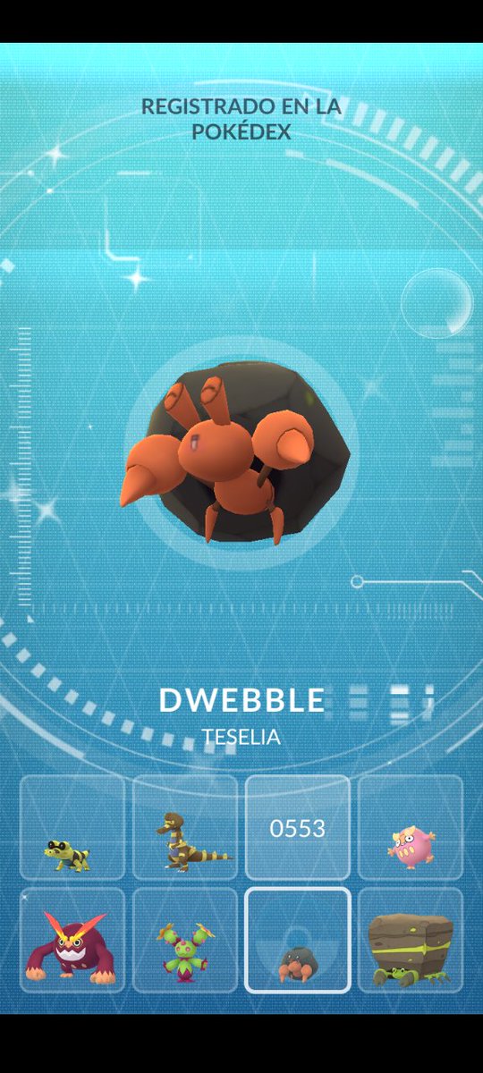 TemperedLoner's tweet image. #Dwebble #shinypokemon #PokemonGO