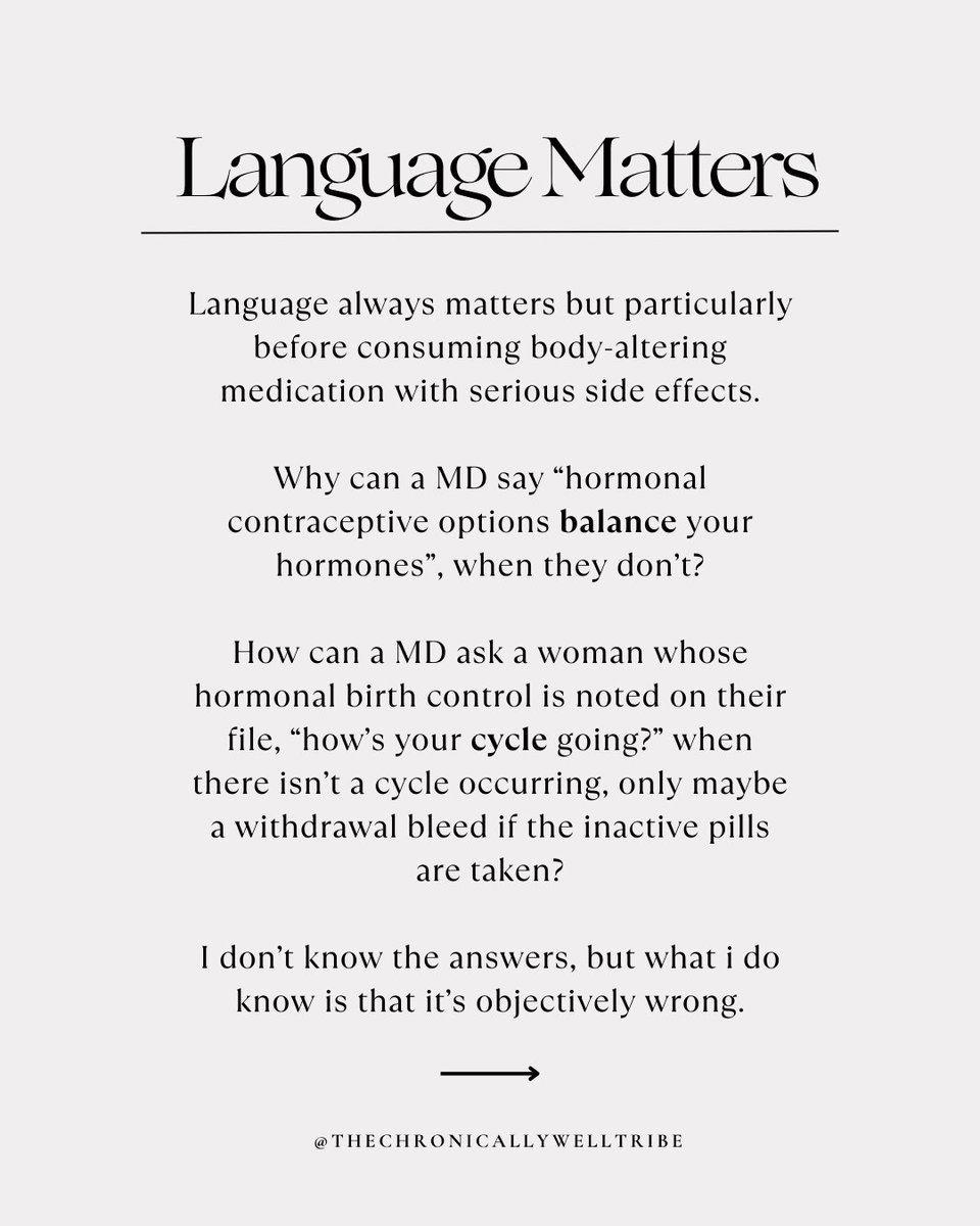 TCWtribe's tweet image. Part 2
A myth that every female (and the males in their lives) need to understand. 
I&apos;ve provided some resources at the end of this post ☝️

#medicationmyth #hormonalbirthcontrolfacts #hormonalbirthcontrol #informedconsent #hormonalhealth #yourbrainonbirthcontrol