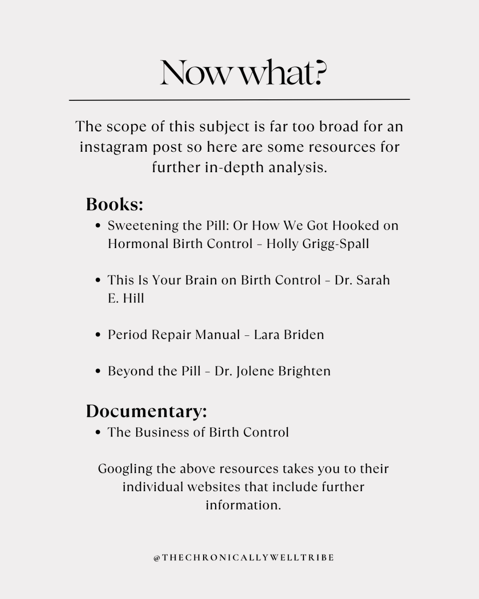 TCWtribe's tweet image. Part 2
A myth that every female (and the males in their lives) need to understand. 
I&apos;ve provided some resources at the end of this post ☝️

#medicationmyth #hormonalbirthcontrolfacts #hormonalbirthcontrol #informedconsent #hormonalhealth #yourbrainonbirthcontrol