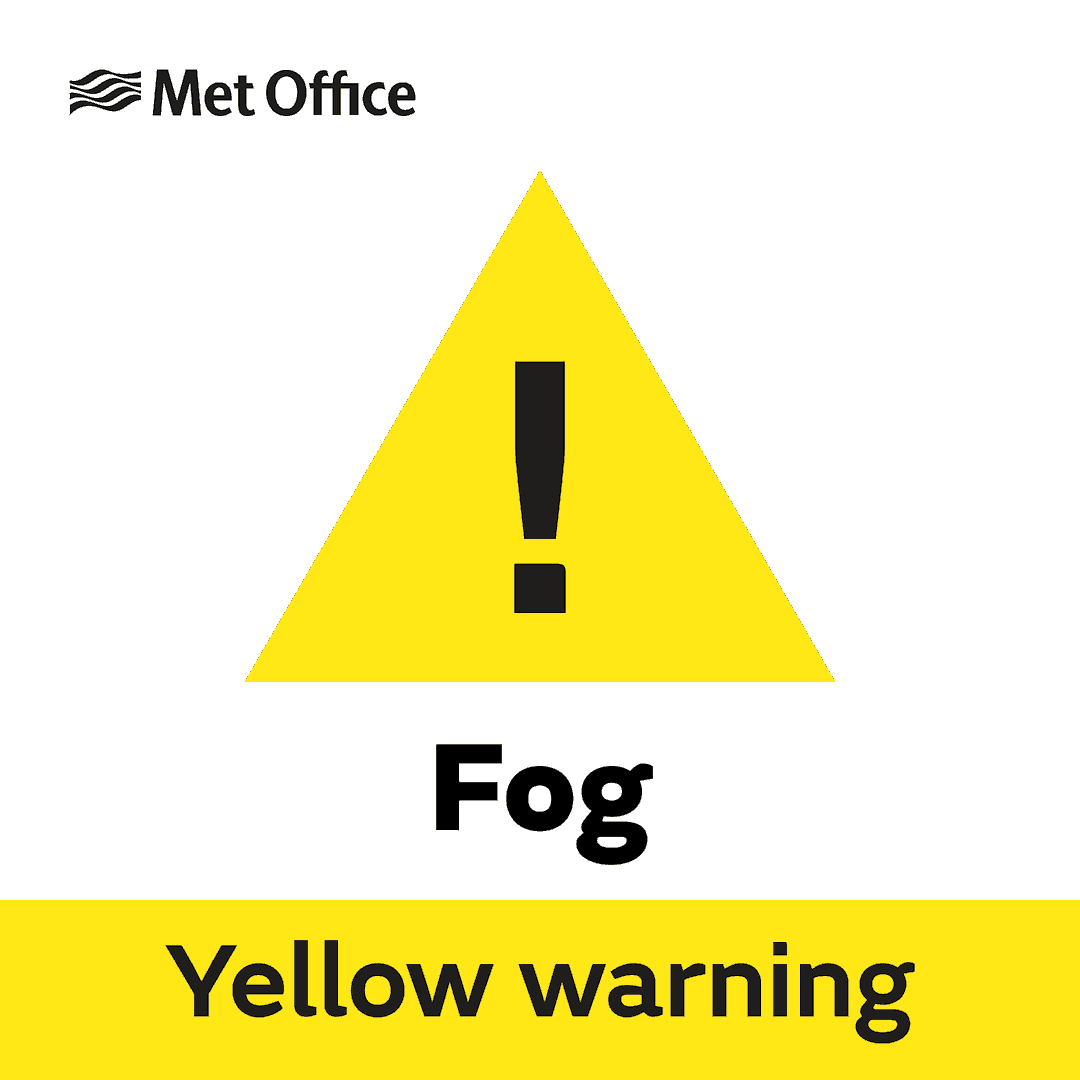 metofficeSWEng's tweet image. Yellow warning of fog affecting South West England metoffice.gov.uk/weather/warnin…