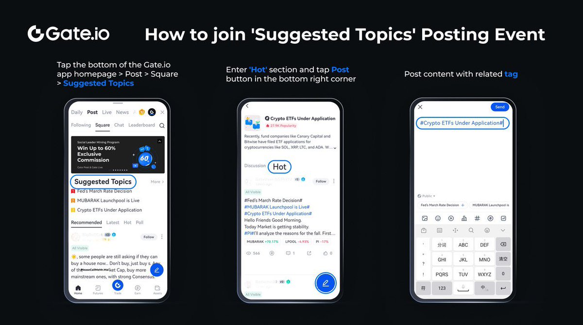 Ramosj90's tweet image. 🔥 ¡Únete al evento de publicación de "Temas Sugeridos" en #GatePost y obtén $100 en recompensas semanales!

✍️ Publica ahora: gate.io/post

➖ ¡Únete ahora, gate.io/article/33633

📢 REGISTRATE EN Gate.io: 📢 
✅ gate.io/signup/AlZEUV9…