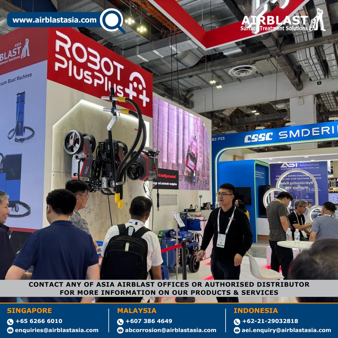 AirblastA's tweet photo. 💥𝐋𝐚𝐬𝐭 𝐃𝐚𝐲💥
Meet our team, explore new technologies &amp; discover how we can support your business growth!
.
#airblastasia #airblastsingapore #airblastmalaysia #airblastIndonesia #SEAAsia2025 #SurfaceTreatment #IndustrialSolutions #BlastingTechnology https://t.co/EIgTUOQ3Jn