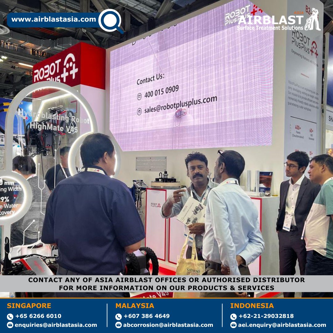 AirblastA's tweet photo. 💥𝐋𝐚𝐬𝐭 𝐃𝐚𝐲💥
Meet our team, explore new technologies &amp; discover how we can support your business growth!
.
#airblastasia #airblastsingapore #airblastmalaysia #airblastIndonesia #SEAAsia2025 #SurfaceTreatment #IndustrialSolutions #BlastingTechnology https://t.co/EIgTUOQ3Jn
