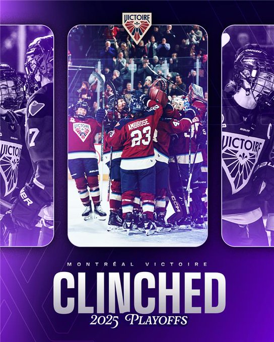 Montreal Victoire CLINCHED 2025 Playoffs