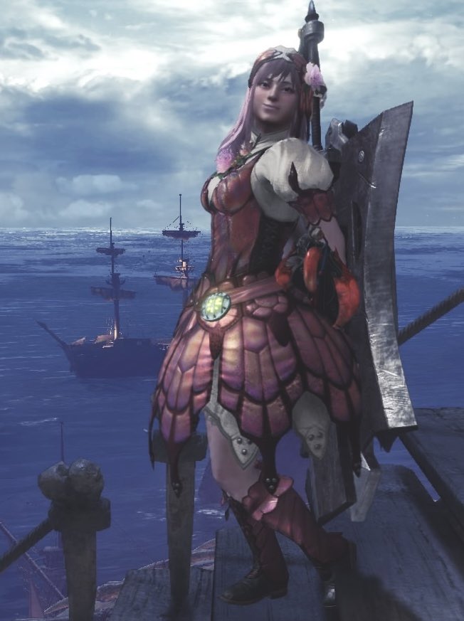 singekinoguha's tweet image. わぁ♪
装備完成したよぉ〜🥰
中々かぁいいです🤭💕

そしてモンハンって一回の冒険が
すごい時間掛かるですね😅💦

今日はもう満足したのでおやすみ
しなくちゃ☺️✨
#MHWI