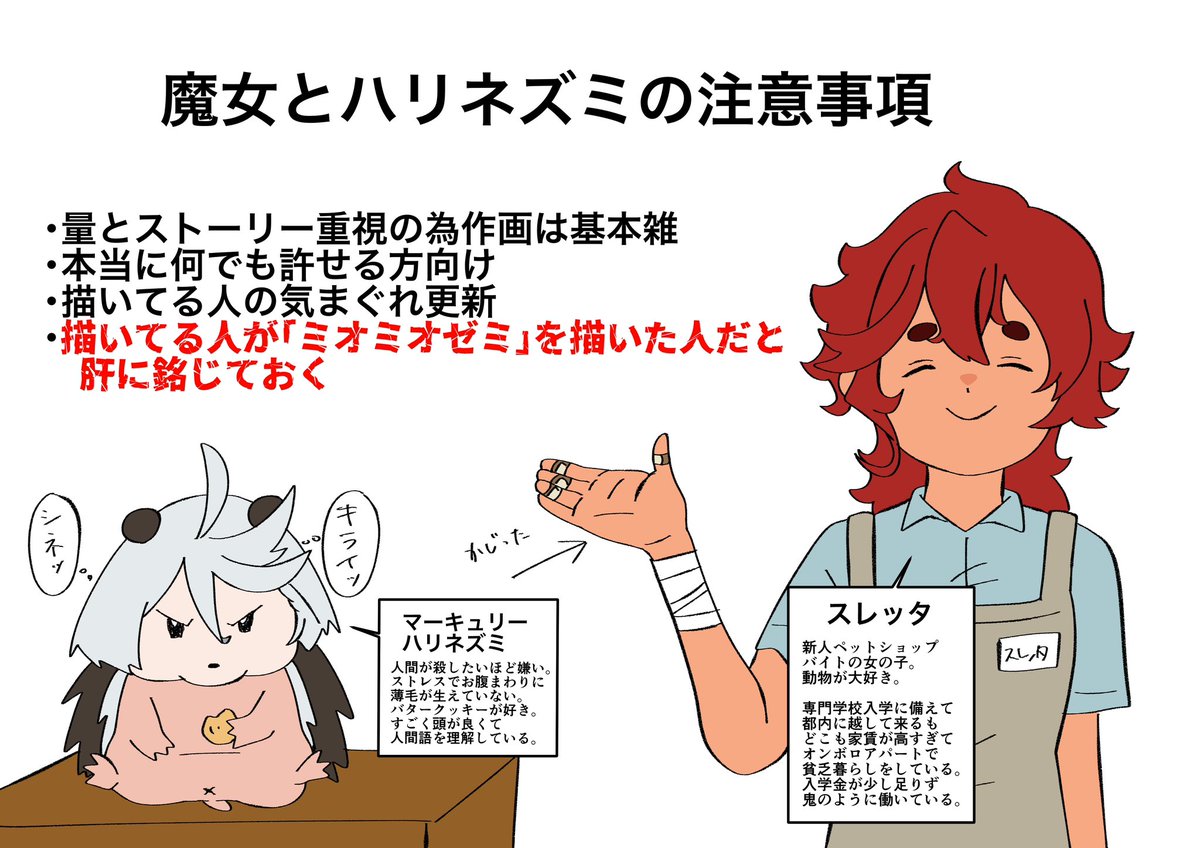 マーキュリーハリネズミ準備委員会より🦔 