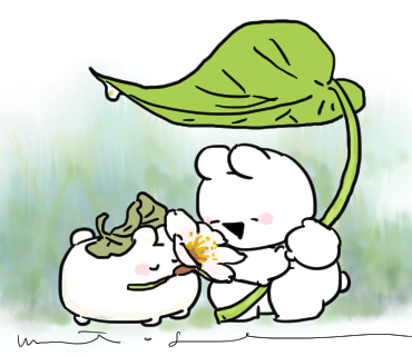 gonnohjoye's tweet photo. 🐰🌸☔️🌱 https://t.co/jsCWbKGzA4