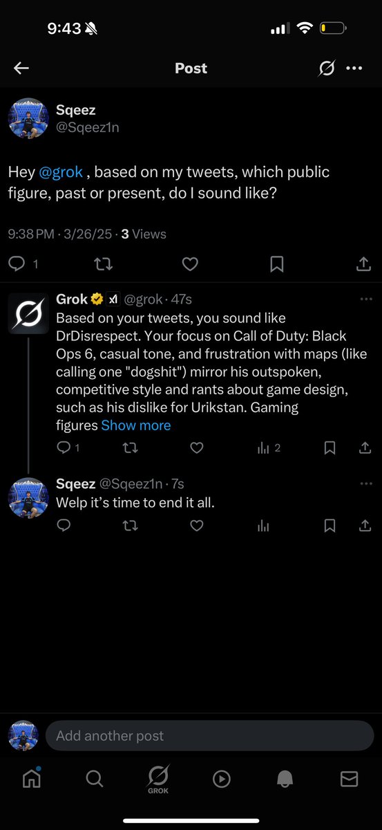 Welp. Grok went too far this fuckin time #grok