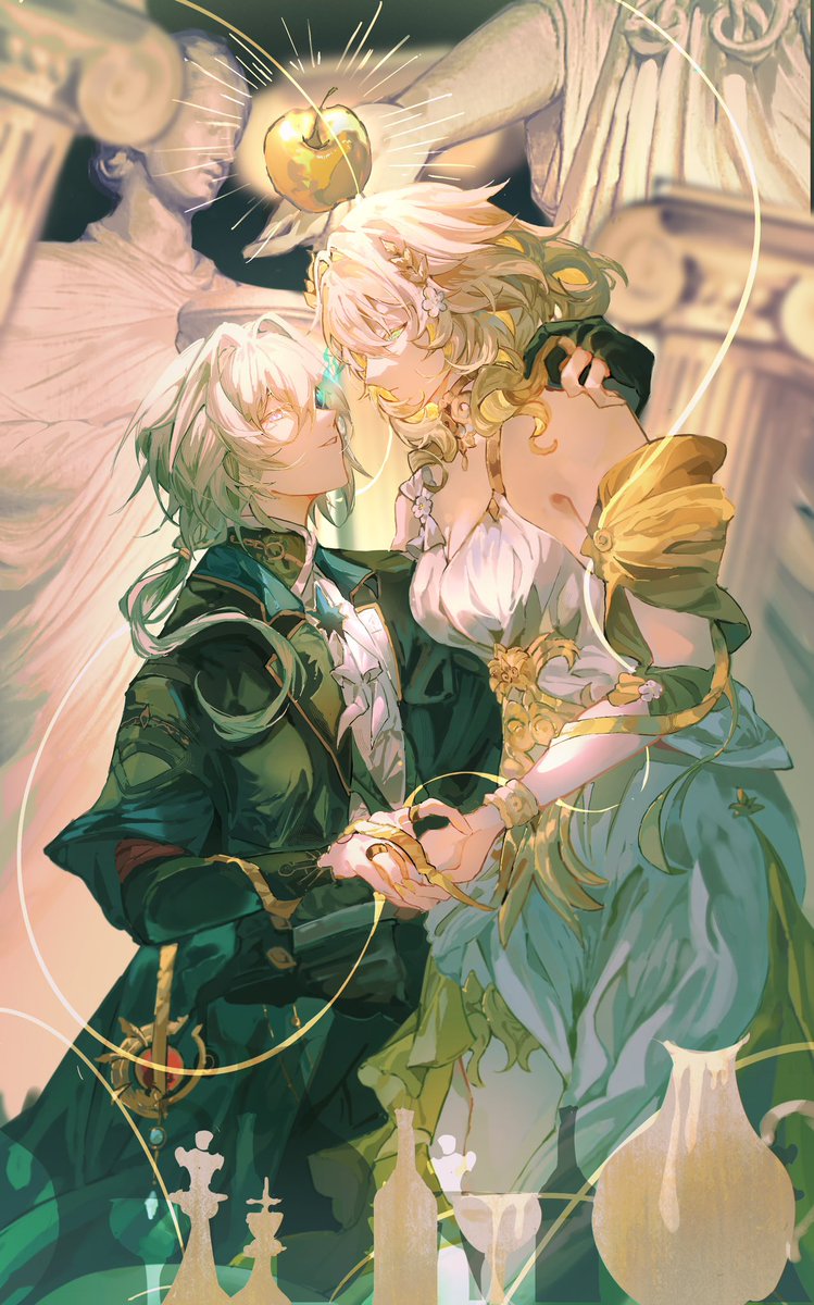 yvet114514's tweet image. #anaxa #Aglaea #aglanaxa #anaglaea #hsr