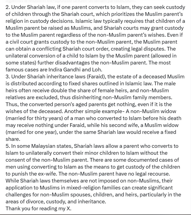 jameschin110's tweet photo. I normally don't reply but yesterday, I received a specific question. I try to reply to specific questions relating to my posts. I am sharing my reply here.
#Malaysia #IslamicLaw #Nons https://t.co/zHH3vuxxhL