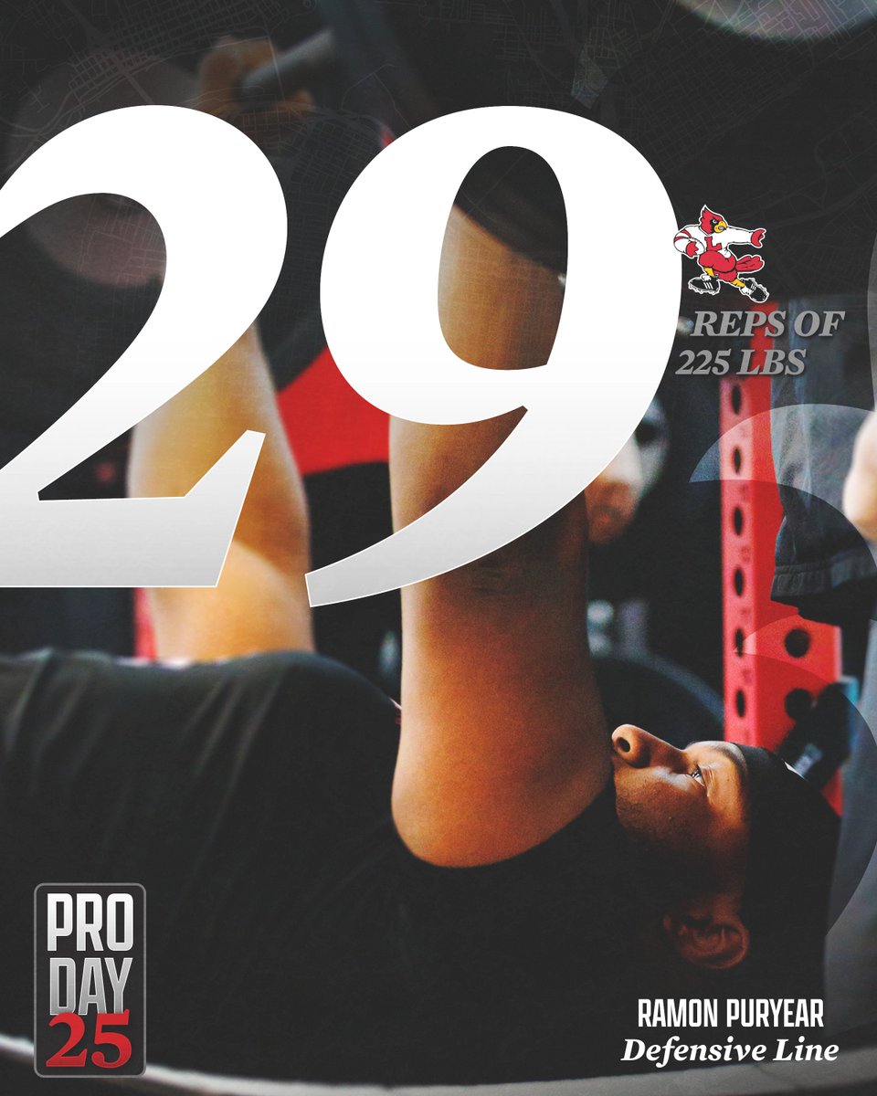 Bench press by the numbers on Pro Day 💪

#GoCards