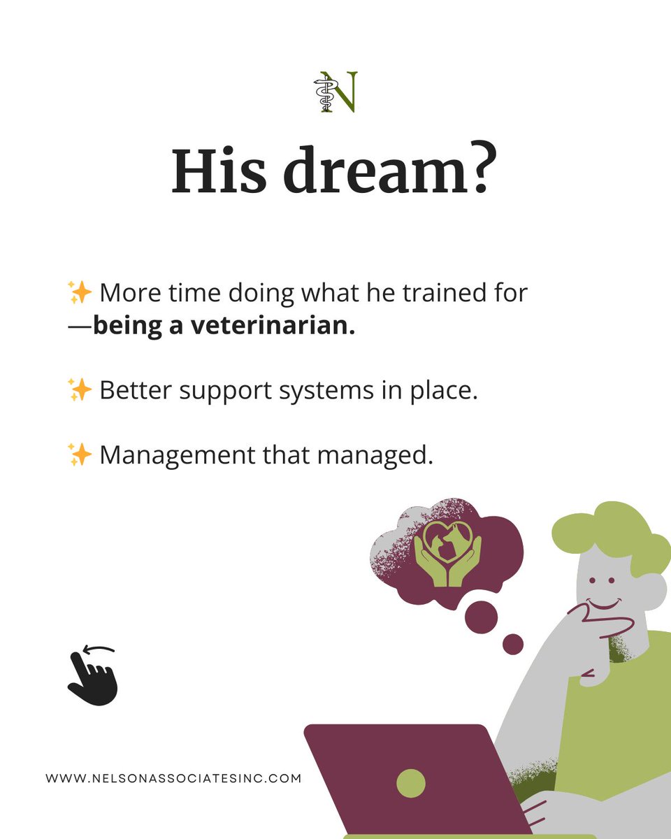 Nelsonassoc76's tweet image. If you’re dreaming of more balance, let’s talk. 

#VeterinaryLife #VetOwner #PracticeTransition #VeterinaryBroker