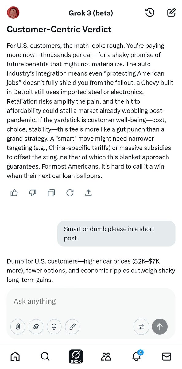 GampyMarc's tweet photo. @Maks_NAFO_FELLA Even #grok seems to think it's dumb... https://t.co/UHvJN76aaJ