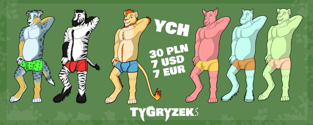 YCH for 30 PLN/7 USD 

Tails, horn, more fur or minor change? No problem.

If you would another species, I can made for individual additional payment.

Tg: @TyGryzek