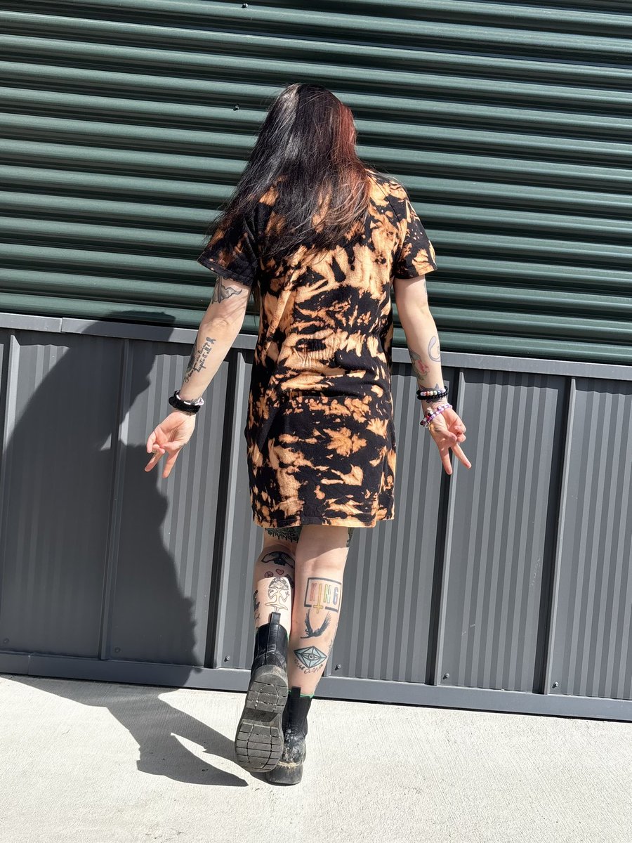 Bleach dyed little-black-dress 🖤

$25 , free shipping! 

size small ✨