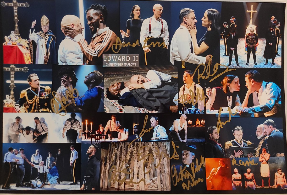 BrigitteUhrmann's tweet photo. The #RSC production of Marlowe's dark #EdwardII kept me glued to the sad story of an unwise king. The outstanding cast lead by a deeply moving Daniel Evans give the characters passion and contours. Spellbinding storytelling. https://t.co/9Na71OQVbi