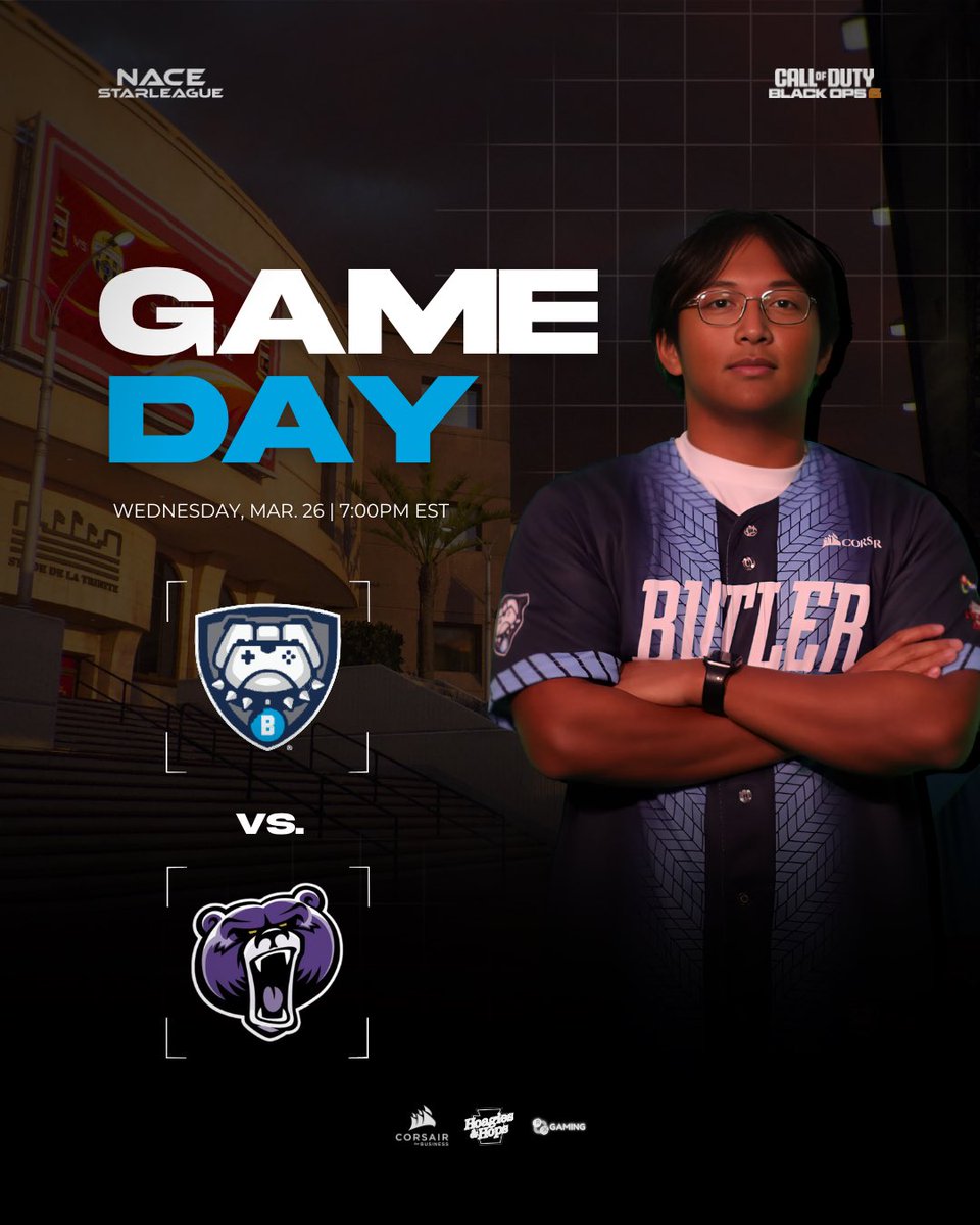 𝐍𝐨 𝐛𝐞𝐭𝐭𝐞𝐫 𝐝𝐚𝐲 𝐭𝐡𝐚𝐧 𝐚 𝐩𝐥𝐚𝐲𝐨𝐟𝐟 𝐠𝐚𝐦𝐞 𝐝𝐚𝐲. 😮‍💨

🎮 #ButlerCoD vs. <a href="/BellevueEsports/">Bellevue University Esports</a> 
🕖 Mar. 26 | 7:00PM EST
🔗 twitch.tv/ButlerEsports

Let’s get to work, Dawgs. GLHF! 💪

#ButlerEsports #DawgDiff