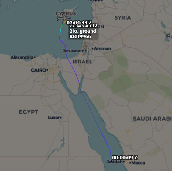 RAF Voyagers taking trips to the Red Sea the last few days. Presumedly they are tanking for Truman.