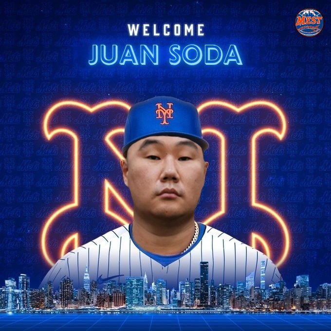 BREAKING 🚨🚨: The Mest announced an addition to their Opening Day roster, signing free agent slugger Juan Soda to a 10-day contract with performance incentives. 

"There's only one Juan, the rest are jabronis," Soda said while sipping a Mountain Dew. 

(via <a href="/TomDungESPN/">Tom Dung</a>)