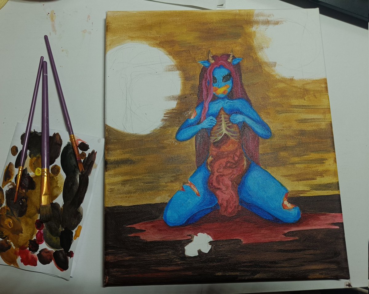 ~Continue my art (⁠｡⁠･⁠ω⁠･⁠｡⁠)⁠ﾉ⁠♡
#gore #goreart #shtwt #pastelgore #988twt