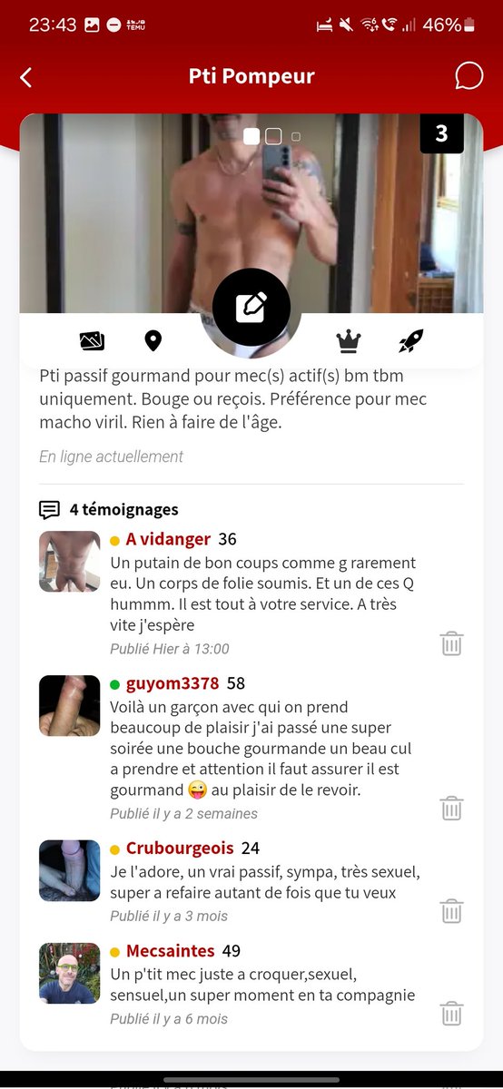 Rejoins moi sur les <a href="/LesPompeurs/">LesPompeurs</a> 
En tout modestie, tu seras pas déçu 😉😊