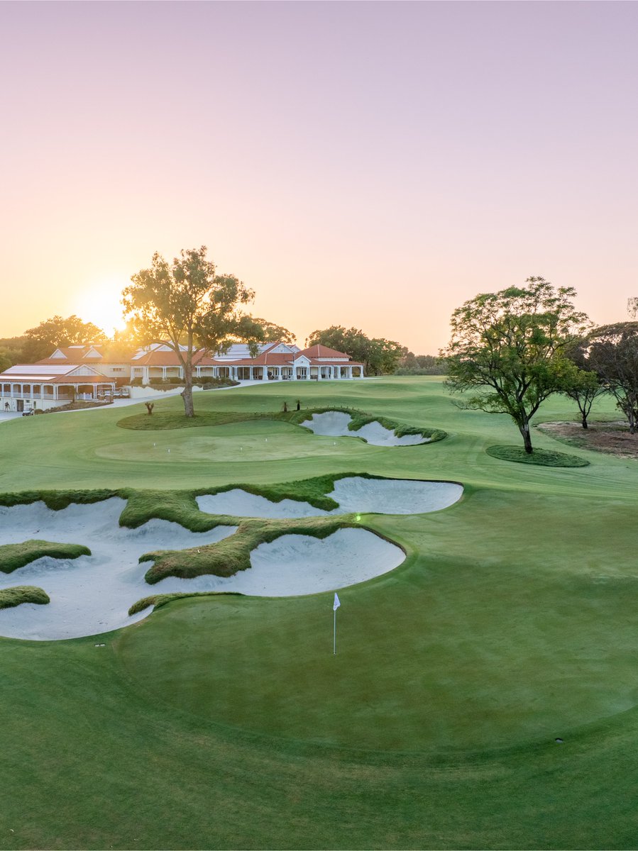 The expansive new 18th green <a href="/MountLawleyGC/">Mount Lawley GC</a> with the short game area, putting green and 1st tees in the distance. Image credit: <a href="/aeroture/">Aeroture</a>