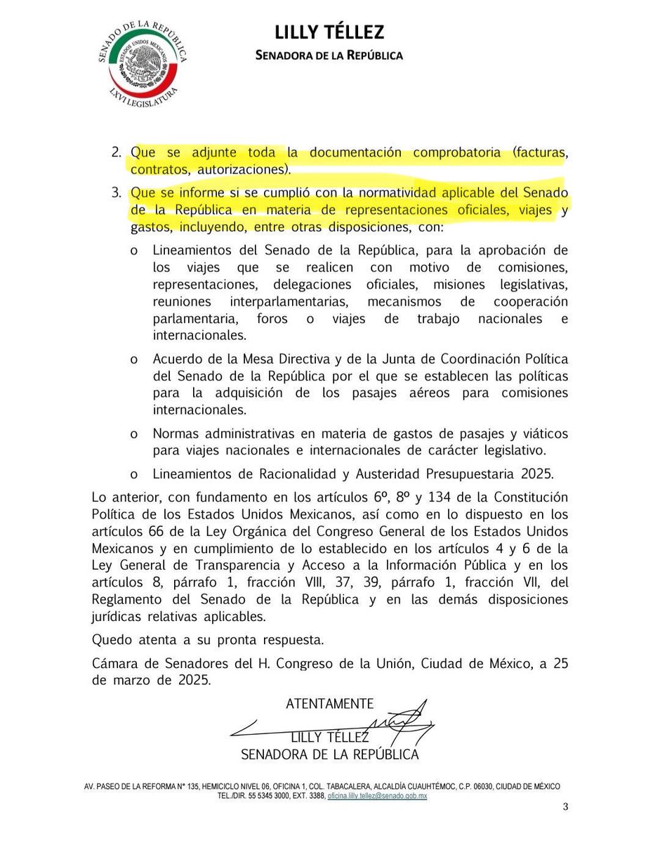 azucenau's tweet image. 🚨La senadora del PAN (@LillyTellez) propuso una iniciativa para que el presidente del Senado, Gerardo Fernández #Noroña rinda un informe &quot;exacto, detallado, específico y documentado&quot; sobre el dinero público que gastó en su viaje a #Estrasburgo.  👇🏼