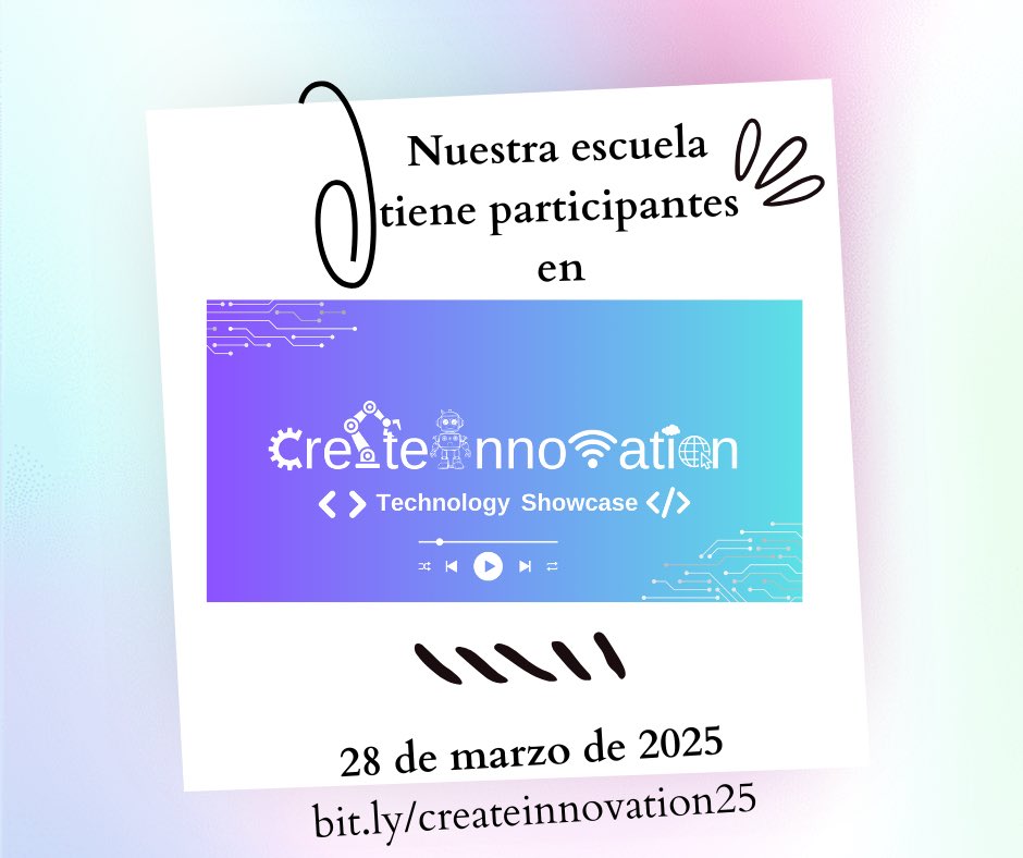 Very exciting event for our kiddos Friday! 
Check out the  #CreAteInnovation  website on Friday to find great presentations happening all day long! <a href="/ReesStars/">Rees Elementary (Performing & Visual Arts Academy)</a>