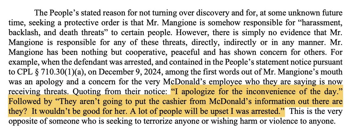 LUIGI WAS CONCERNED FOR THE MCDONALDS EMPLOYEE WHO SNITCHED 😭