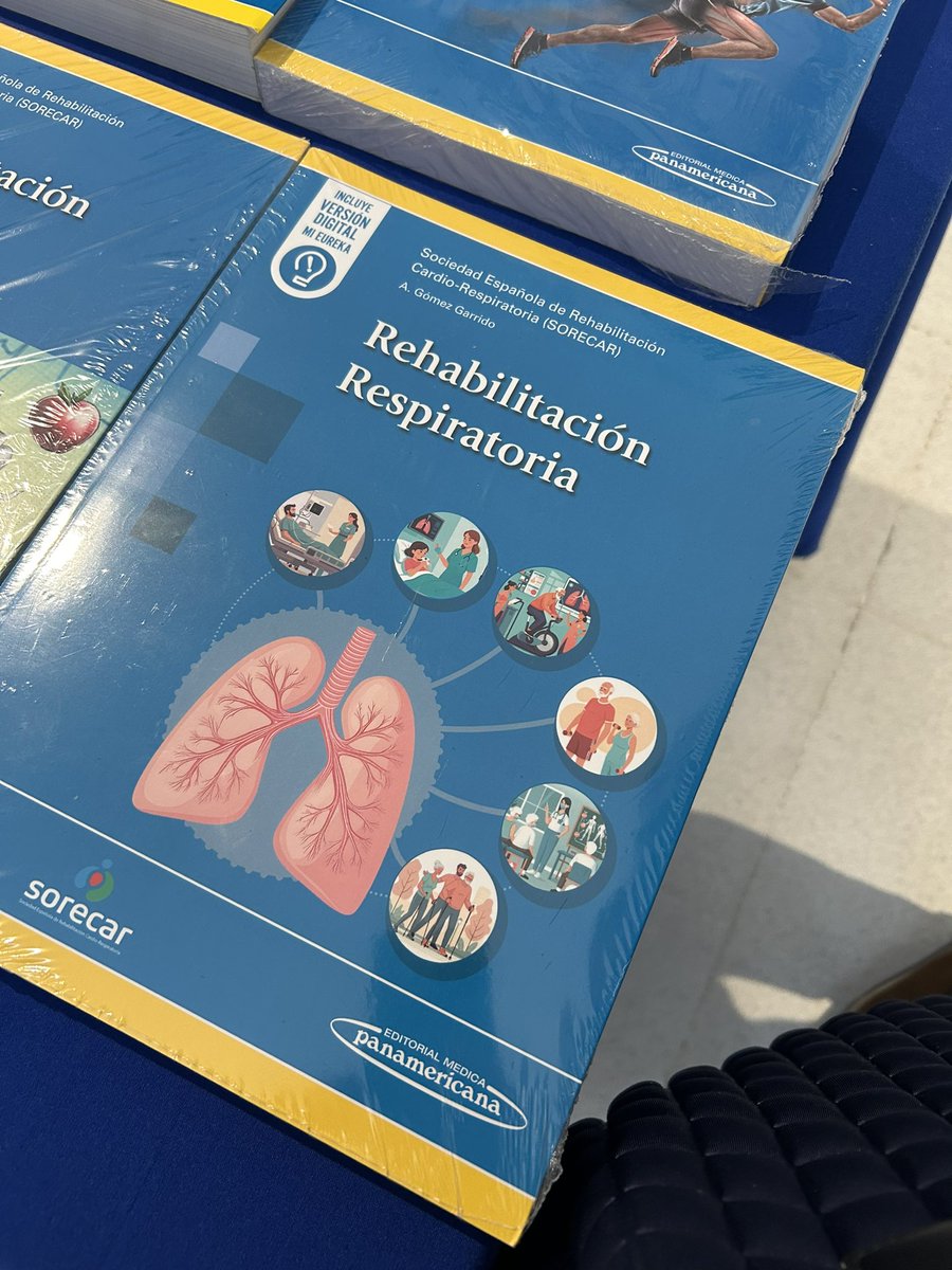 Feliz de que ya vea la Luz el libro de <a href="/SORECAR_es/">SORECAR</a> sobre Rehabilitación Respiratoria del cual soy su directora y en el que ha participado múltiples compañeros del equipo multidisciplinar de Rehabilitación. <a href="/SERMEF_es/">SERMEF</a> <a href="/SeparRespira/">SeparRespira</a> <a href="/vallhebron/">Vall d'Hebron</a> <a href="/Panamericanaesp/">Editorial Médica Panamericana España</a>
