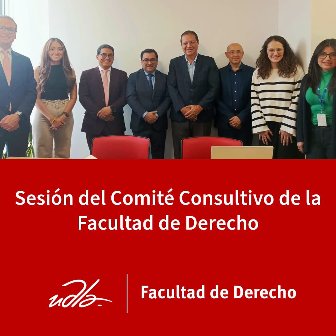 ¡Éxito en el Comité Consultivo de la Facultad de Derecho! Con la participación de José Suing, presidente de la Corte Nacional, y Jhoel Escudero, presidente de la Corte Constitucional.