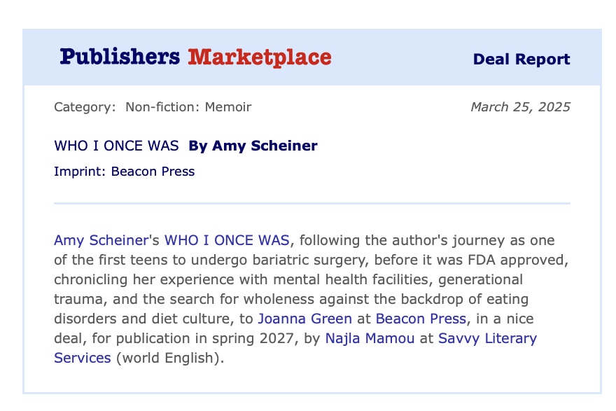 Najla (@bookishnajla) on Twitter photo Congratulations to the amazing, talented, & brilliant
<a href="/amy_schein/">Amy Scheiner</a>. I am humbled she shared her story with me and allowed me to help guide her as the story unfolded into so many layers. My wish is for readers of this memoir to learn, grow, and promote much needed conversations. Congratulations to the amazing, talented, & brilliant
<a href="/amy_schein/">Amy Scheiner</a>. I am humbled she shared her story with me and allowed me to help guide her as the story unfolded into so many layers. My wish is for readers of this memoir to learn, grow, and promote much needed conversations.