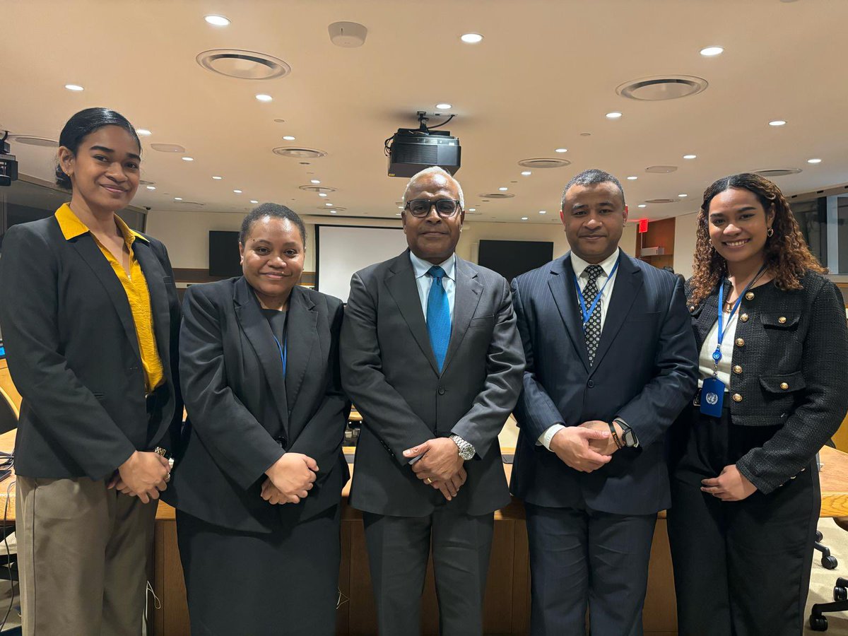 Fiji at the UN🇫🇯 (@fijimissionun) on Twitter photo Great and historic opportunity for Fiji 🇫🇯 HE <a href="/AFTarakinikini/">Ambassador Filipo Tarakinikini</a> to Lead the #APGGroup this March as Chair,coordinating the Group matters from statements, elections etc for such a very busy month. Today we had a successful coordination meeting to round off the month on a high, as we Great and historic opportunity for Fiji 🇫🇯 HE <a href="/AFTarakinikini/">Ambassador Filipo Tarakinikini</a> to Lead the #APGGroup this March as Chair,coordinating the Group matters from statements, elections etc for such a very busy month. Today we had a successful coordination meeting to round off the month on a high, as we