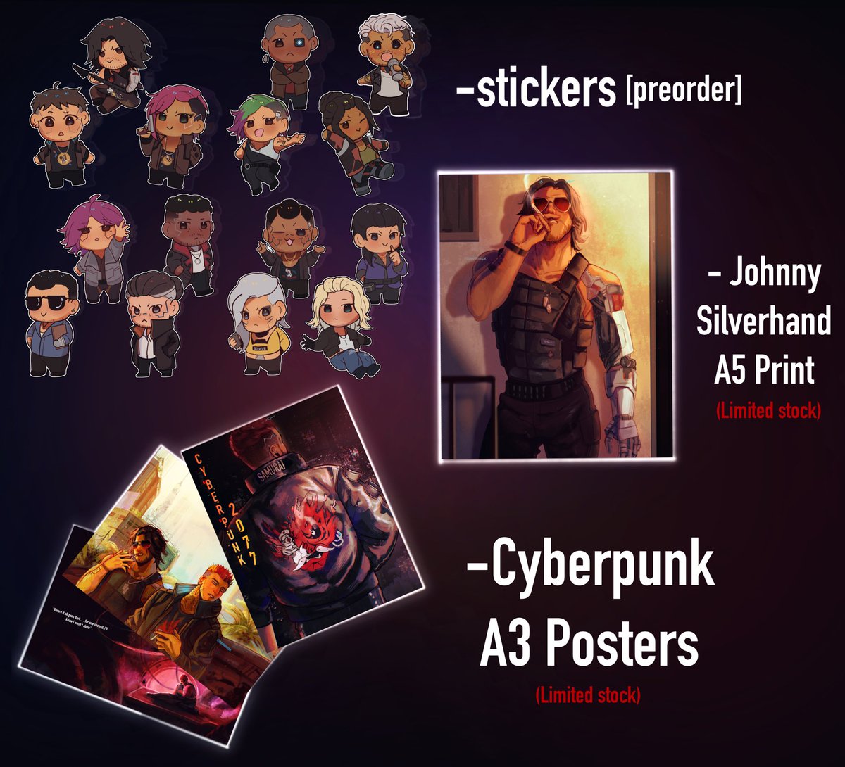 deviilerium's tweet photo. 🤖I made Cyberpunk merch!!🤖

🌟keychains, stickers, and prints are available!

Please read the FAQ below for the link :)) https://t.co/i8Fp5XP7V0