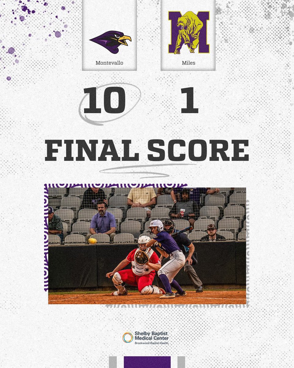 MontevalloSB's tweet photo. ‼️DOUBLEHEADER SWEEP‼️

Falcons dominate in doubleheader over Miles, outscoring the Bears by a combined score of 29-1! Bentlee Stiner leads the way with THREE HOMERUNS 💣

#TogetherWeRise https://t.co/TibXM1hZ75