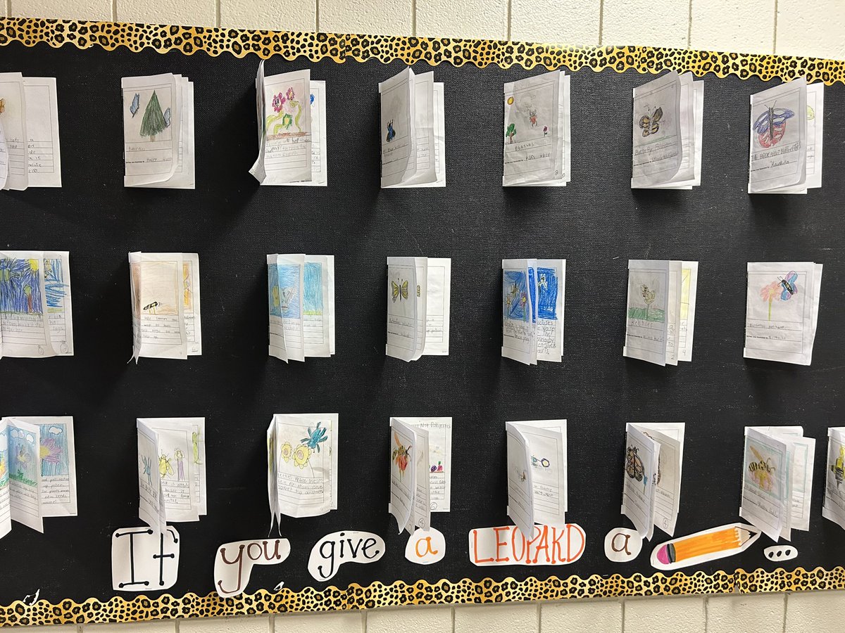 LoweESLeopards's tweet photo. 🐝 Pollinator Books from @milliepeav class turned out amazing!! @ELeducation @JcpsElemEla 

#AimHighGoLowe 🧡💙 https://t.co/Q5JZTROOd7