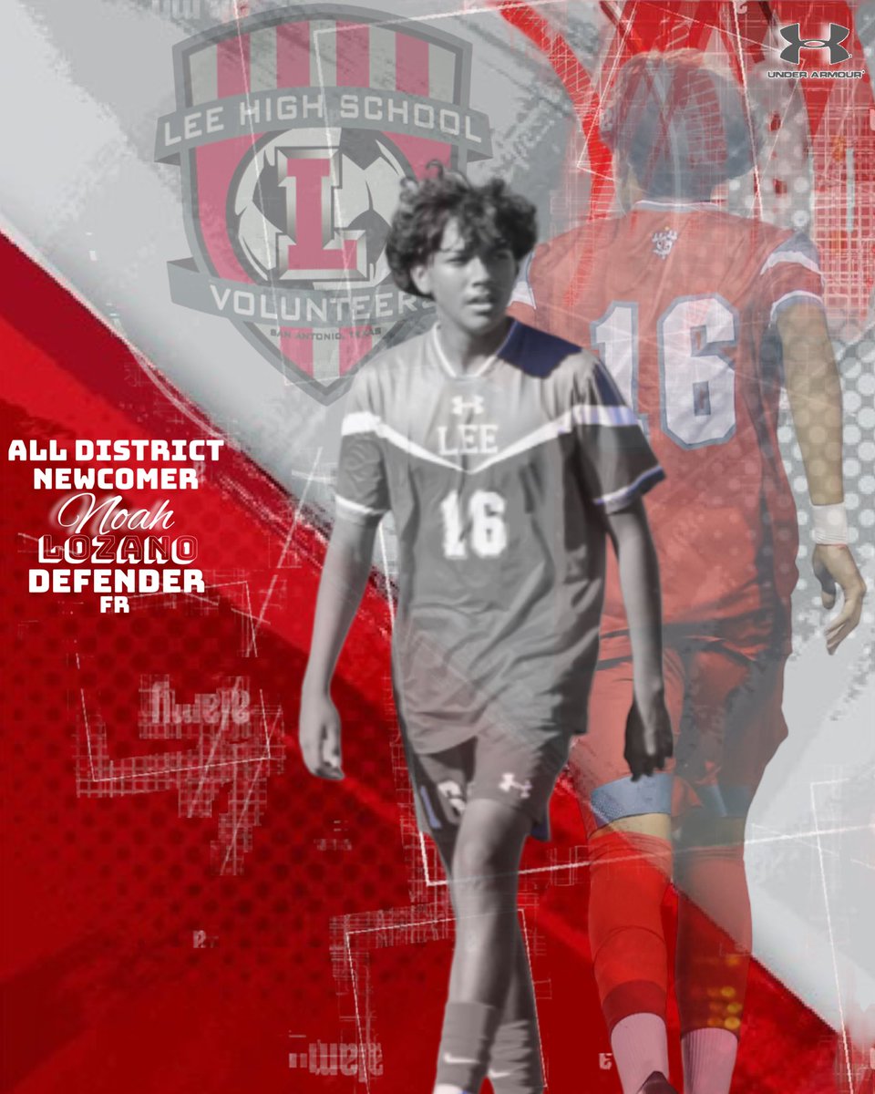 Extremely proud of freshman, Noah Lozano!  He was named the District 27-6A New Comer of the Year!