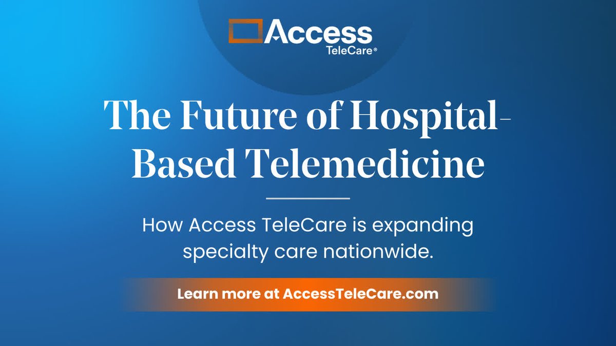 Specialty telemedicine is transforming hospital care, reducing patient transfers, and ensuring 24/7 specialist access. Access TeleCare CEO Chris Gallagher, MD, shares how telemedicine is reshaping inpatient specialty care in our latest blog. 

🔗Read mo... accesstelecare.com/blog/expanding…