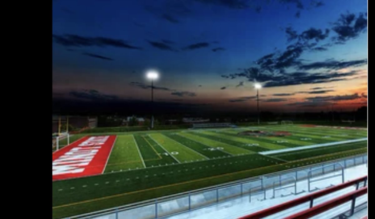 Awesome setup for a college soccer venue. Looking forward to some Friday night lights!