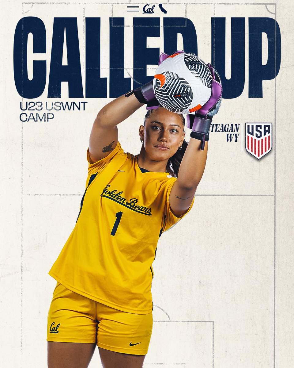 Cal Women's Soccer (@calwsoc) on Twitter photo ๐๐ง๐ฌ๐ฐ๐๐ซ๐๐ ๐ญ๐ก๐ ๐๐๐ฅ๐ฅ ๐บ๐ธ
Teagan Wy is headed back to Carson for the U23 <a href="/USYNT/">U.S. Soccer YNT</a> camp at the end of the month!
#GoBears ๐๐ง๐ฌ๐ฐ๐๐ซ๐๐ ๐ญ๐ก๐ ๐๐๐ฅ๐ฅ ๐บ๐ธ
Teagan Wy is headed back to Carson for the U23 <a href="/USYNT/">U.S. Soccer YNT</a> camp at the end of the month!
#GoBears