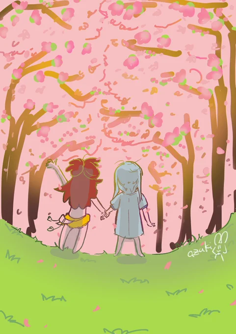 桜の下を君とあるく#メイドインアビス 