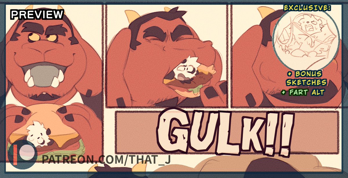 ImYourJ💮 (@jmeboi1) on Twitter photo Quick Bite (Preview)
“I didn’t think a ‘one bite’ meant eating the entire burger!!”
Suggested by <a href="/ChortWasHere/">@chortwashere.bsky.social</a>
(Link in Bio)
Join any of my tiers for early access and suggest ideas of your own! Quick Bite (Preview)
“I didn’t think a ‘one bite’ meant eating the entire burger!!”
Suggested by <a href="/ChortWasHere/">@chortwashere.bsky.social</a>
(Link in Bio)
Join any of my tiers for early access and suggest ideas of your own!