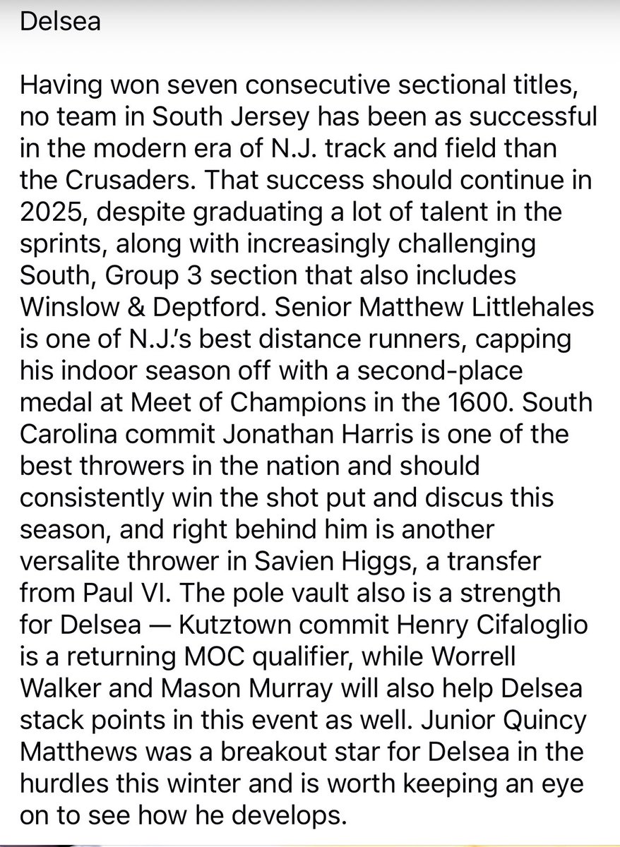 Delsea Boys Track and Field tweet media