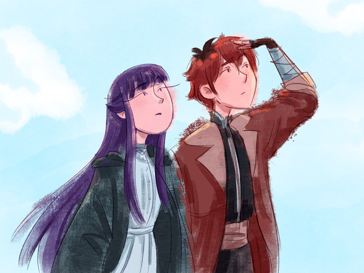 _astra29's tweet image. Tried more simple artstyle again

#frieren #fern #stark