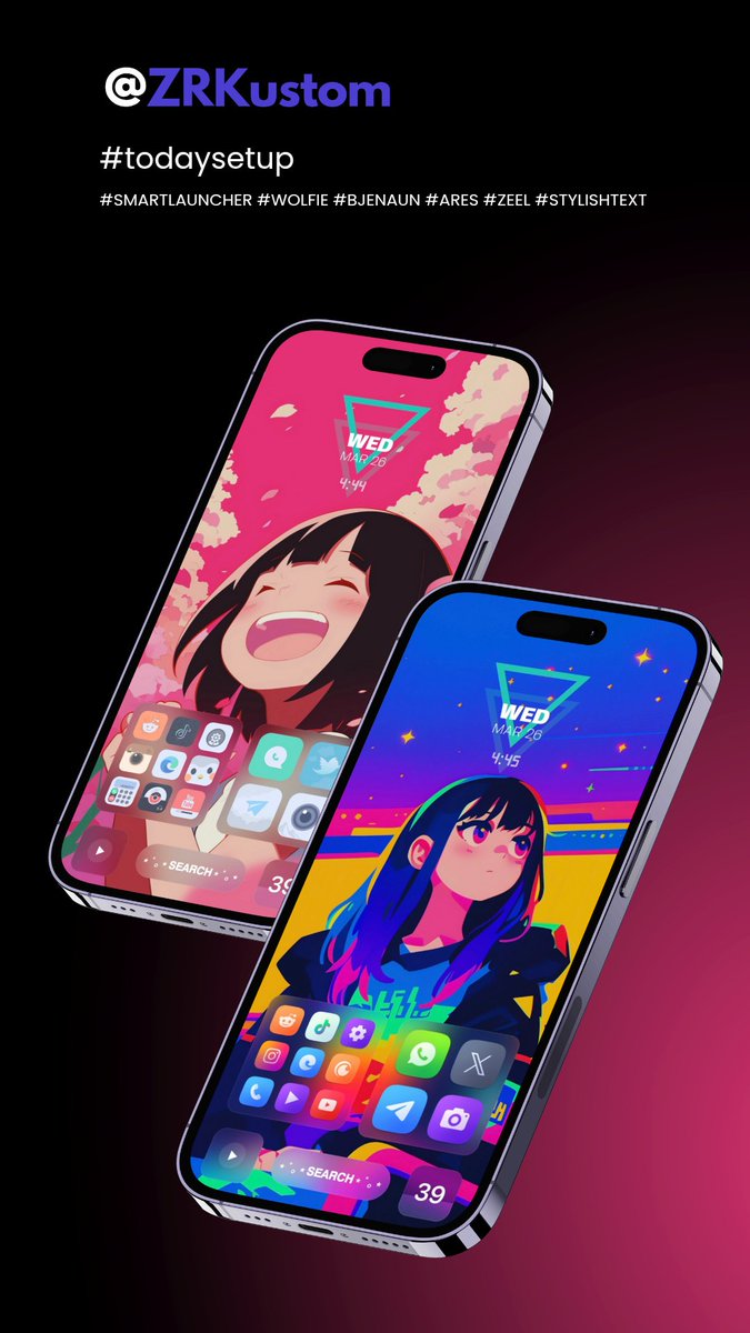 ZRKustom (@zrkustom) on Twitter photo Double #Setup
πΉ #SmartLauncher
πΉ Wolfie <a href="/21MaRcO12/">21MaRcO12</a>
πΉ Bjenaun <a href="/oxtfdsgn/">πΎπππ΅ππ³π π³π΄ππΈπΆπ½</a>
πΉ Ares <a href="/One4Studio/">One4Studio</a> <a href="/vukandric/">Vuk Andric</a>
πΉ Zeel <a href="/zeelwalls/">Zeel Walls</a> @Yogesh_gosavi
πΉ StylishText <a href="/ArrowWalls/">Arrow</a> (Text SmartSearch button)
#KWGT #iconpack #homescreen #android #hyperOS Double #Setup
πΉ #SmartLauncher
πΉ Wolfie <a href="/21MaRcO12/">21MaRcO12</a>
πΉ Bjenaun <a href="/oxtfdsgn/">πΎπππ΅ππ³π π³π΄ππΈπΆπ½</a>
πΉ Ares <a href="/One4Studio/">One4Studio</a> <a href="/vukandric/">Vuk Andric</a>
πΉ Zeel <a href="/zeelwalls/">Zeel Walls</a> @Yogesh_gosavi
πΉ StylishText <a href="/ArrowWalls/">Arrow</a> (Text SmartSearch button)
#KWGT #iconpack #homescreen #android #hyperOS